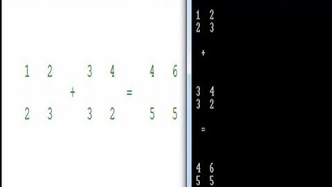 Aprendizaje de programación C++ para novatos #20: Suma de Matrices