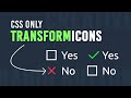 CSS Only Transformicons | @OnlineTutorialsYT | Creative Radio Buttons using Html & CSS