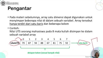 Dasar Pemrograman #11: Array 2