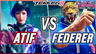 T8 🔥 Atif (Reina) vs Federer (King) 🔥 Tekken 8 High Level Gameplay