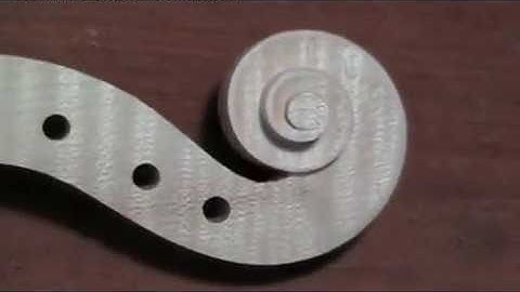 8  Violin Making, Sculpting the scroll. RIBES & JOST VIOLIN MAKERS