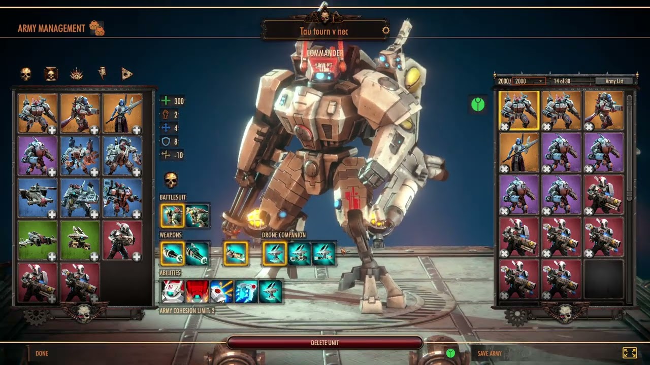 Warhammer 40k Battlesector Army Build Guide Tau vs Necrons