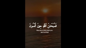 فسبحان الله حين تمسون وحين تصبحون | عبد الرحمن مسعد سورة الروم
