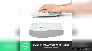 Delux GM901D Wireless Ergonomic Split Keyboard With 2.4G USB and BT(BT1+BT2) AAA Battery Soft Palm R screenshot 3