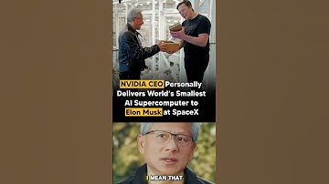 Jensen Huang Personally Delivers AI Supercomputer to Elon Musk #news #update #technology #computer