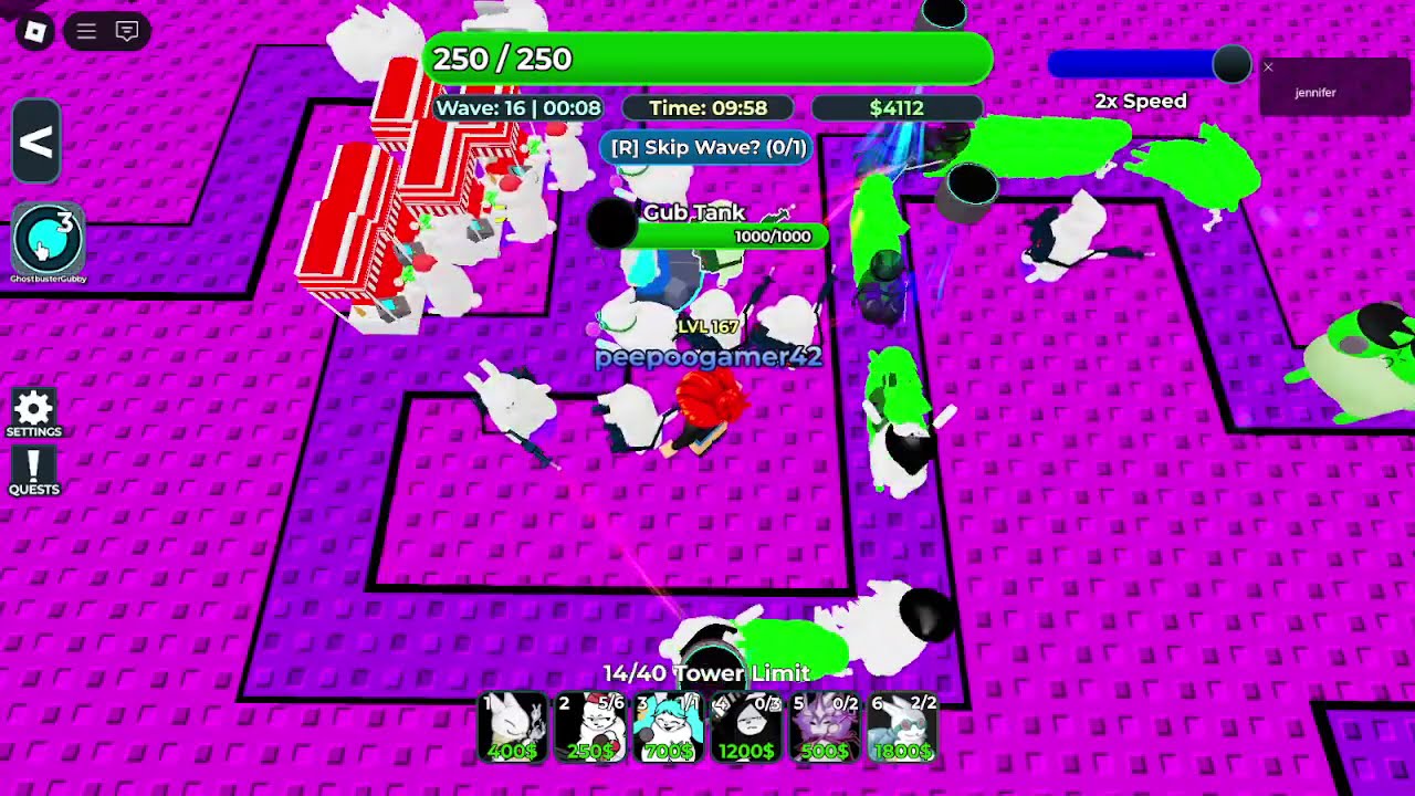 Gubstein and Ghostbuster Gubby Showcase | Gubby Tower Defense