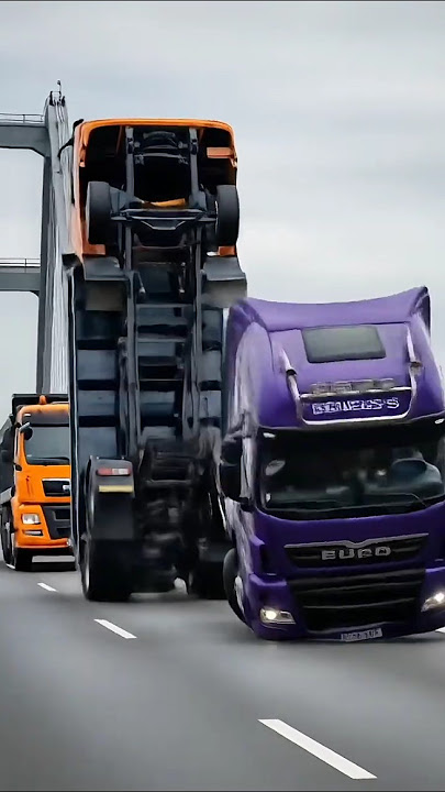 Truk Oleng Mobil Truk Pasir Dump Truck Beraksi Heboh di Jalan Tol !! #shorts #caminhão