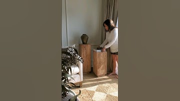 DIY Wood Pedestals using Pine Wood 🪵 #pedestal #displaystand #diyprojects