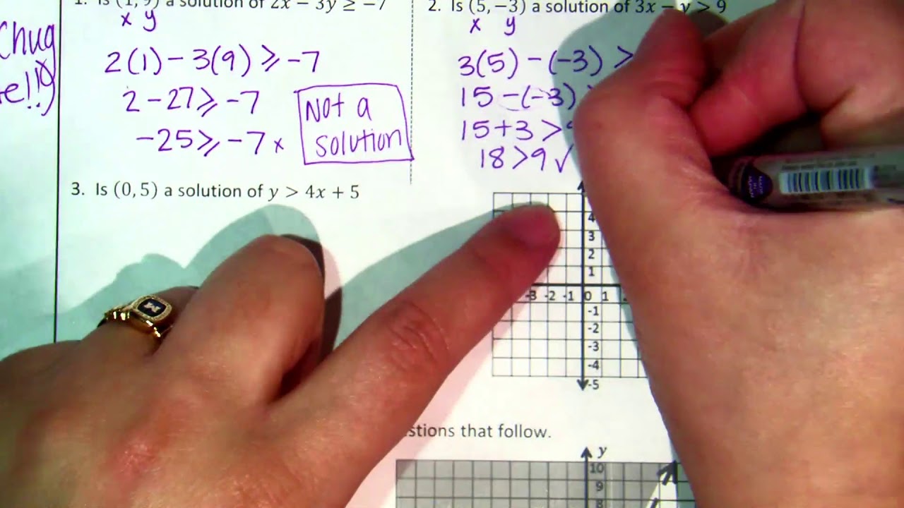 assignment 17.1 verifying solutions for linear inequalities answer key