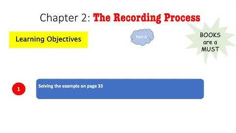 Chapter 2 The Recording Process part 3/ Journalizing/ journal entries