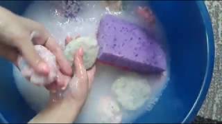 Мыление 20 залипушек🧼🧽 Soap asmr