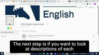Instructional Video for How to Book an Appointment with the USCA English Department Outreach Team