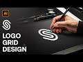 How To Design a Logo Using The Grid system  | Adobe Illustrator Tutorials