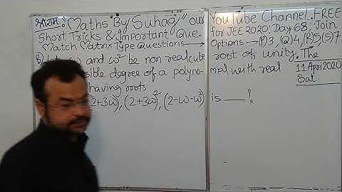 68a Day Lec 7 Complex Numbers Crash Course JEE Main Advanced 2020 Complete Maths in 60 Days