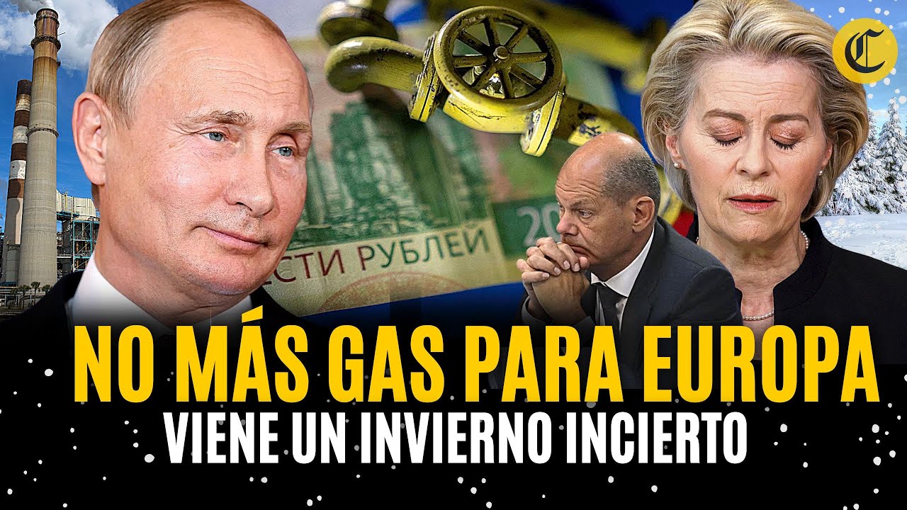 RUSIA CORTA EL GAS A EUROPA y QUEMA parte de su preciado gas. ¿Qué ...