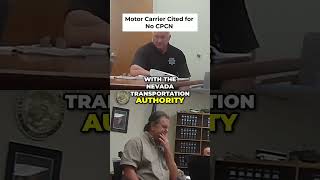 Nevada Transportation Authority Hearing: Citation 24380 Explained #shorts