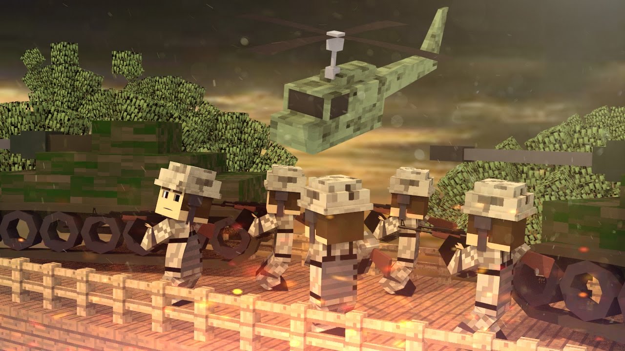 Minecraft Vietnam Base Defense Vietnam War Mod Showcase War Guns Vehicles Youtube - vietnam war shirt roblox