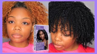 Dying Bleached Natural Hair Jet Black AT HOME ft Dark & Lovely Hair Dye
