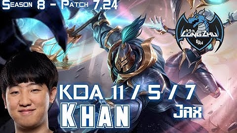 LZ Khan JAX vs CAMILLE Top - Patch 7.24 KR Ranked