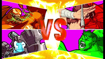 Marvel vs Capcom 1 ( Arcade ) - Red Venom / War Machine Playthrough ( June 23, 2019 )