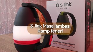 S-link Çok Fonksiyonlu 360 Döngülü Masa Lambası Kamp Feneri İncelemesi - SL FL1882