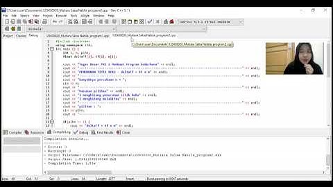 Program C++ Sederhana Matematika dan Kimia (Tugas UAS PKS 2 ITERA)