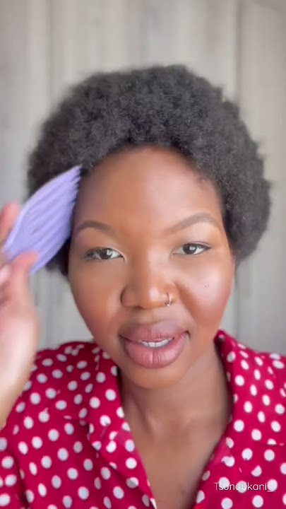 GRWM: Short Afro Ponytail Hairstyle | South African YouTuber Tsundukani_