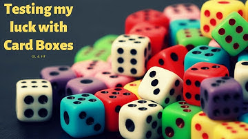 Random Dice Card Box opening.  GL & HF