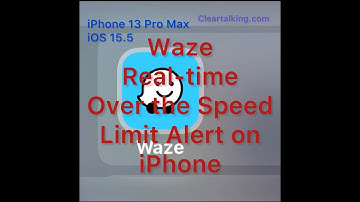 How to get notified by Waze on iPhone, when you reach or go over the speed limit?