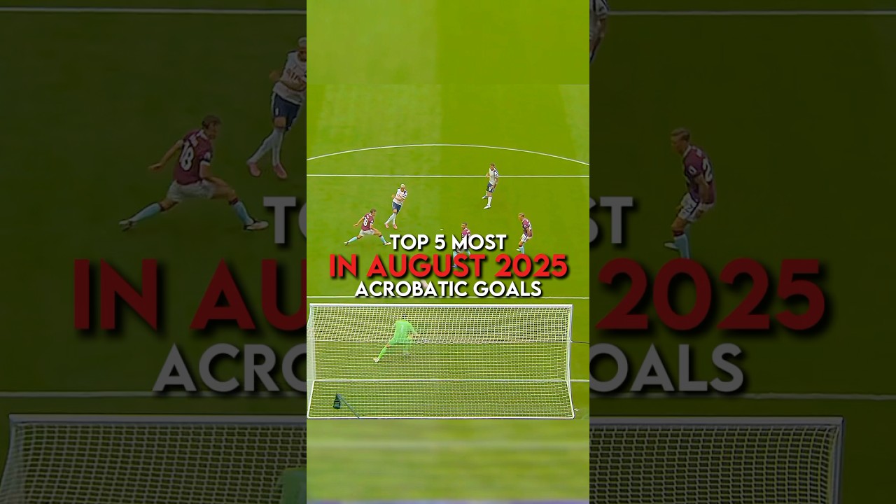 Top 5 most acrobatic goals scored in August 2025