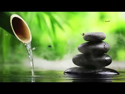 No Ads Relaxing Piano Music & Water Sounds, Deep Sleeping 自然の音とともに音楽をリラックス バンブーウォーターファウンテン【癒し音楽BGM】
