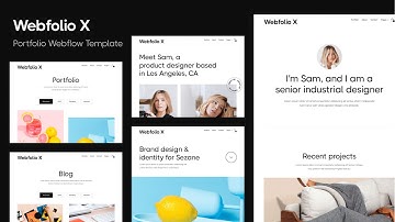 Webfolio X - Portfolio Webflow Template | BRIX Templates