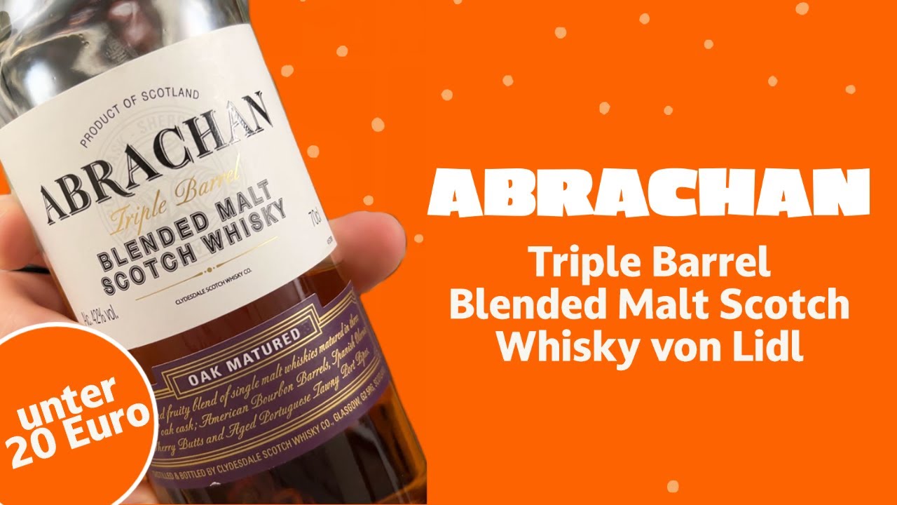 Abrachan Triple Barrel Blended Malt Whisky von Lidl für 15 Euro Whisky Verkostung Cheap Mr