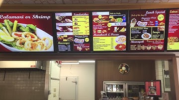 Digital menu display
