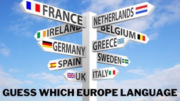 Guess the language from recording EUROPE EDITION 2