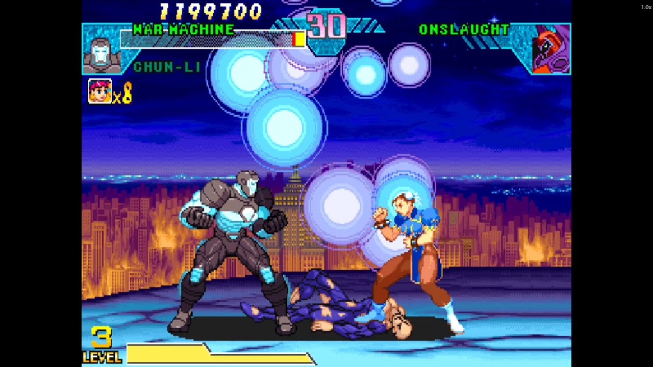 WAR MACHINE & CHUN-LI — Iron Impact! | Marvel vs Capcom: Clash of Super Heroes