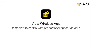 View Wireless App - Temperature control with proportional-speed fan coils