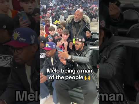 Melo being a man of the people 🙌