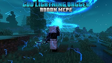 God Lightning Dagger | Addon MCPE 1.21