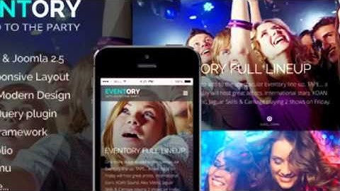 Eventory - Responsive Events Joomla Template