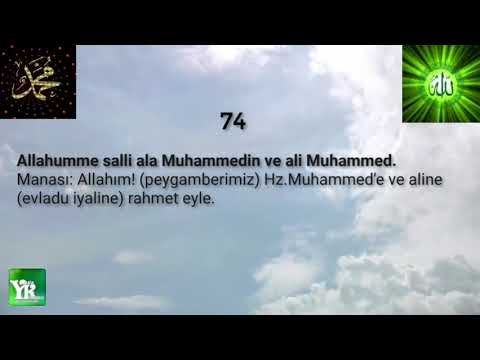 1000 defa Salavat sayılı Allahümme Salli ala Muhammedin ve ali Muhammed