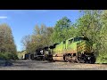 5 trains on the ns lehigh line ft 1072 illinois terminal