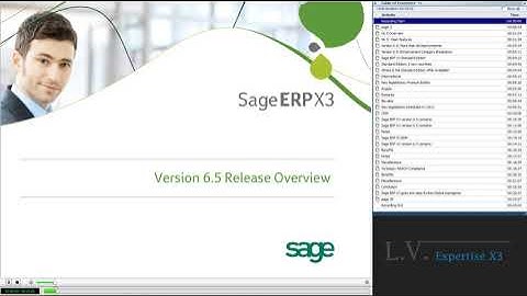 Sage ERP X3 V6.5 Release Overview