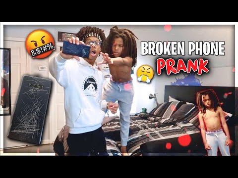 I BROKE MY LITTLE BROTHER'S PHONE PRANK *HE CRIED* 😤