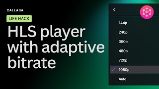 Universal HLS player with adaptive bitrate