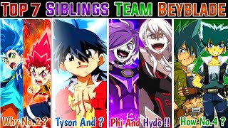 Top 7 Sibling Teams In Beyblade All Series Beyblade Og Metal Burst Afs