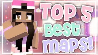 TOP 5 BEST MCPE MAPS! | Highschool, City, Beach, Neighborhood & More | Simplymiprii screenshot 1