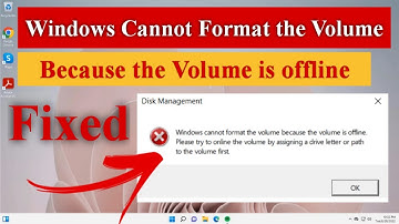 Windows Cannot Format the Volume Because the Volume is Offline | SSD, HDD, USB, Pen Drive [Fixed]