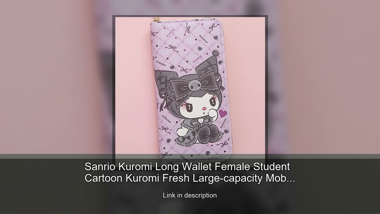 Sanrio Kuromi Long Wallet Female Student Cartoon Kuromi Fresh Large-capacity Mobile Phone Walle