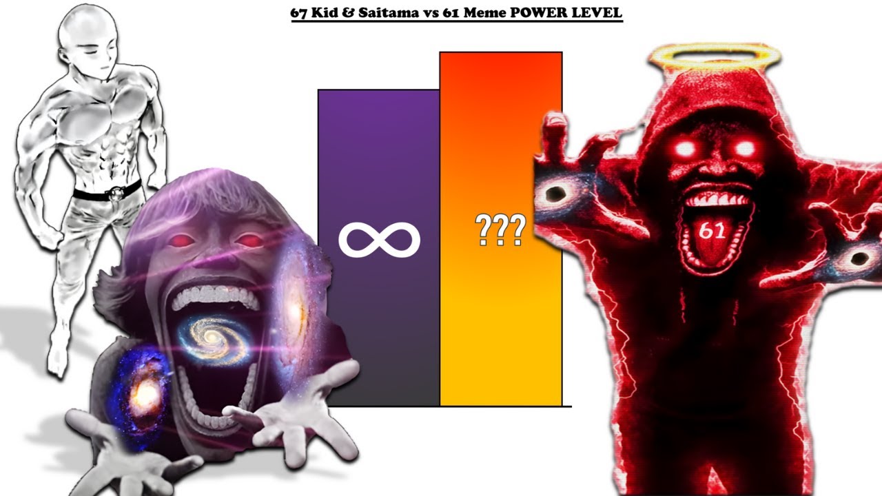 Saitama & 67 Kid Meme vs 61 New Meme Power Levels (2025)🔥🔥